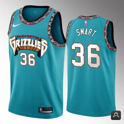 Men's Memphis Grizzlies Active Player Custom 2023 Teal Classic Edition Stitched Basketball Jersey